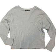 RDI grey thermal long sleeve crew neck top tee