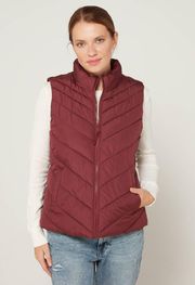 Maroon Puffer Vest