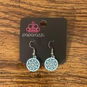 Paparazzi Light Blue Round Earrings