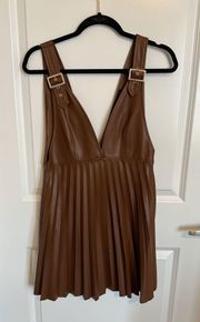 Camel Leather Dress