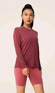 Allbirds Natural Run Long Sleeve Tee Top Hazy Sienna Small NWT