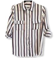 OVI Polyester Striped Blouse