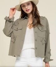 Olive Green Star Jacket