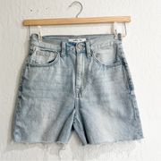 Willow & Root Light Wash Vintage Dad Jean Shorts Size 25