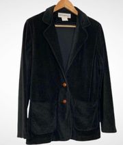 VINTAGE Black Velour Blazer