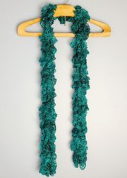 Green  Frilly Scarf