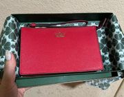 Kate Spade NEW  leila red leather wristlet