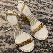 Off-White Dot Heeled Sandals size 38