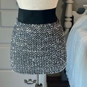 New Years Party Skirt Sequins Stretch Pencil A Line Mini Womens Small Rue21