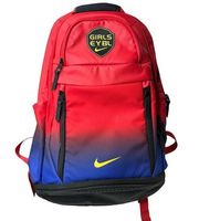 Nike Girls EYBL Elite Youth Basket Ball League Dual Tone Red and Blue Backpack