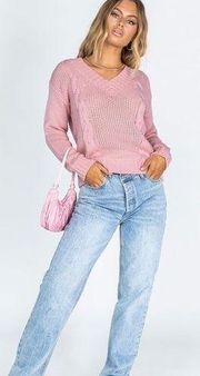 PRINCESS POLLY Tracy Sweater Pink