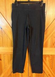 T by Talbots Straight Crop Pants Leggings Black Size SP (3265)