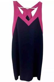 Felicity & Coco Navy Hot Pink Dress Size M Medium Sleeveless Summer Vacation