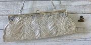 Stunning Silver Glass Bead Clutch