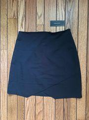 Asymmetrical Black Pencil Skirt