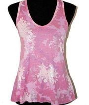 Prima Danskin Floral Racer Back Tank Top NWT