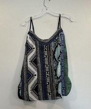 Hale Bob Printed Multicolor Tank Top Small S