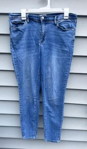 Women’s high-rise skinny ankle jeans size 12