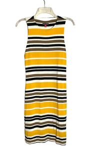 Dress Striped Yellow Black