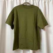 NWOT Solid Green 100% Cotton Short Sleeve T-Shirt Unisex Size Extra Small