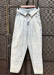 Jordache acid wash hi-waist mom jeans size 11/12