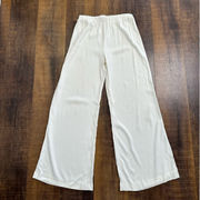 Alexis Viscose White Elastic Waist Pants Size Medium