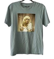 Billie Eilish Singer T-Shirt Teal Blue Unisex Size Medium Grammy Award Pop Star!