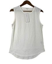 Threads 4 Thought White Eco-Friendly Sleeveless Muscle Tank Top NWT Small