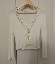 Reformation Tie Front Top