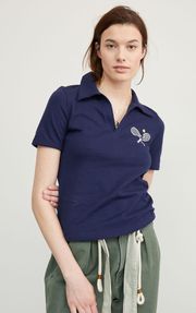 NWT  Maeve Newport Polo Top M