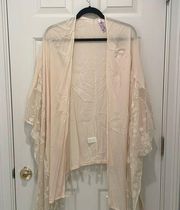 Cream Boho Flowy Kinomo/Coverup