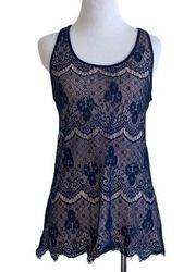 Maurice's  medium lace overlay‎ tank top