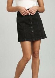 𝅺mavi JEANS CO. Denim High Waist black mini skirt 27 black