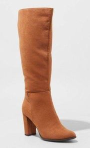 Cognac Knee High Boots 8.5