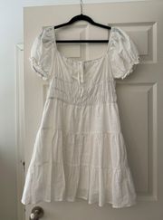 White milkmaid dress