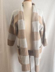 Tan And Gray Cardigan