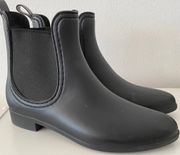 Black Rain Boots Rainboots autumn winter boots 