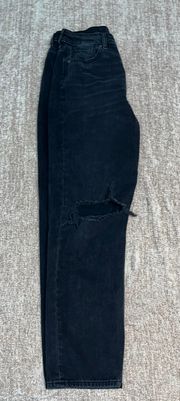 American Eagle Black Distressed Jeans