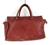 Madewell 1937 leather satchel Camden Brown Purse brick red burgundy 2009 Rare