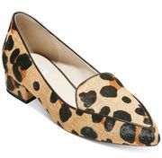 Cole Haan Women's Dellora Skimmer Flat in Ocelot Hair Calf Print