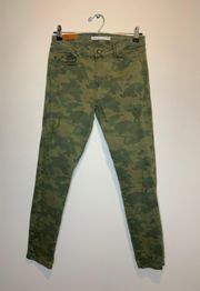 ZARA Camo Print Jeans