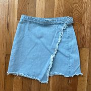 Wrap Jean Skirt