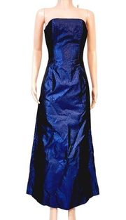 Jessica McClintock Gunne Sax Blue Glitter Gown Sz 5