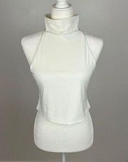 Open Edit Sleeveless Turtleneck Top Size L