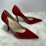 Colin Stuart D’orsay Red Heels Size 10B