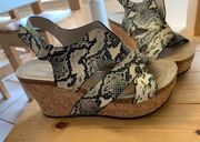 9M  Snakeskin sandals