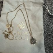 Kendra Scott Gray Sparkle Stone Necklace