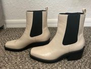 White/cream Open Edit Women’s size 6.5 boots