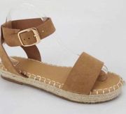 Tan Platform Espadrille Sandals 8