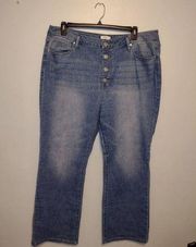 Forever 21 Size 18 Plus Button Fly Bootcut Jeans